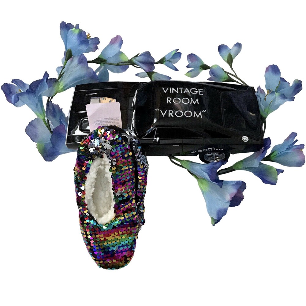 ❌SOLD❌ More than Magic NWT Sequins Slippers Girls M/L (Shoe Size 2-5) - Picture 1 of 8